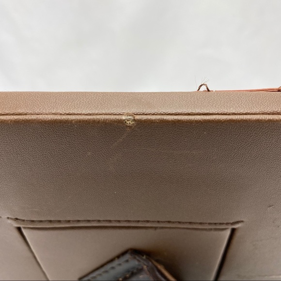 Vintage Floral Tooled Leather Patchwork Picture Frame Square - Picture 5 of 6